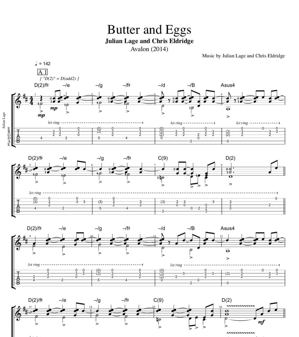 Butter and Eggs Butter and Eggs